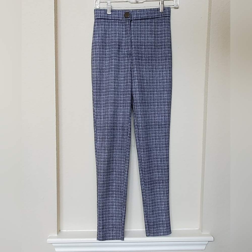 Zara Ladies Plaid Skinny Pants. Size S